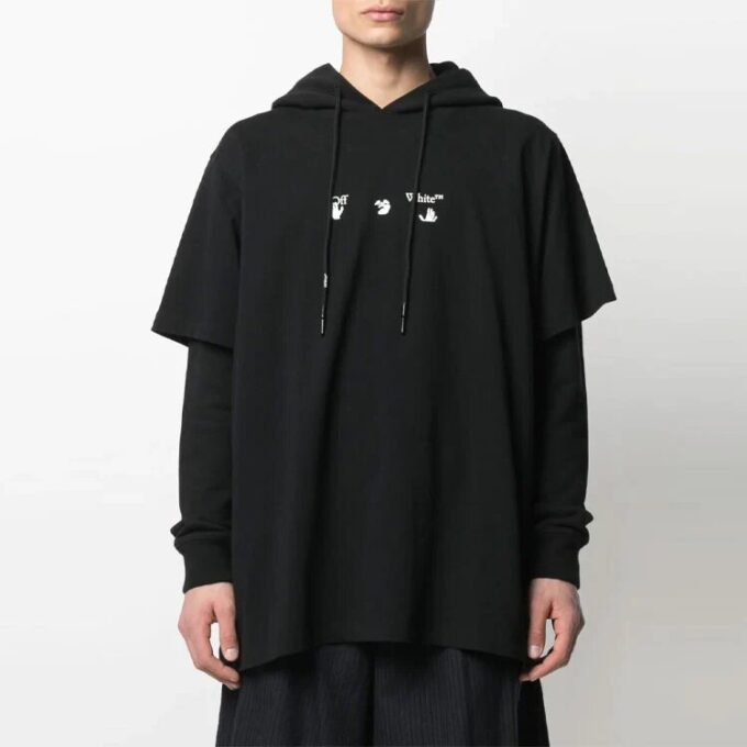 SS21 Logo Arrows Pattern Printing Ordinary Version Black