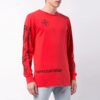 SS21 Logo Black Arrow Graffiti Printing Long Sleeves Red