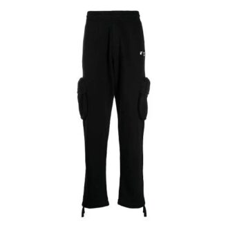 SS21 Logo Cargo Sweatpants Slim Fit Version Black