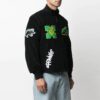 SS21 Logo Embroidered Athleisure Casual Sports Jacket Version Black