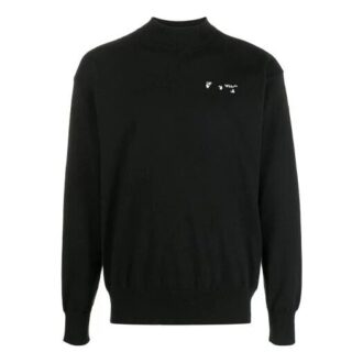 SS21 Logo Embroidered Pattern Knit Version Black