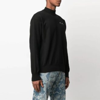 SS21 Logo Embroidered Pattern Knit Version Black