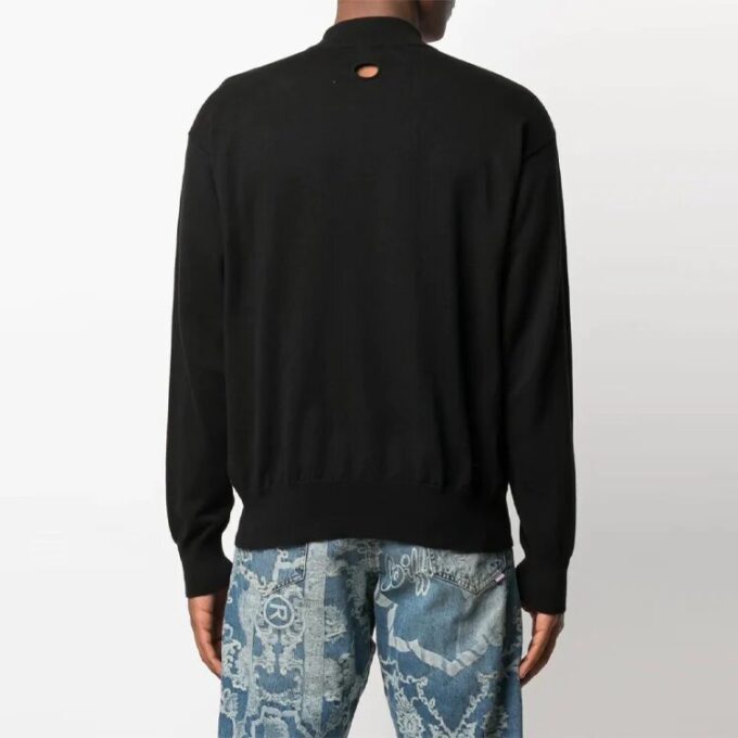 SS21 Logo Embroidered Pattern Knit Version Black