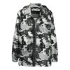 SS21 Logo Pattern hooded Zipper Jacket Ordinary Version White Camouflage