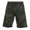 SS21 Logo Pattern Knee-Length Sports Shorts Version Green