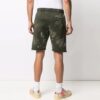 SS21 Logo Pattern Knee-Length Sports Shorts Version Green
