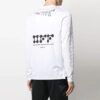 SS21 Logo Pattern Printing Long Sleeves Slim Fit Version White