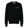 SS21 Logo Pattern Printing Round Neck Pullover Version Black