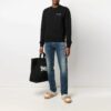 SS21 Logo Pattern Printing Round Neck Pullover Version Black