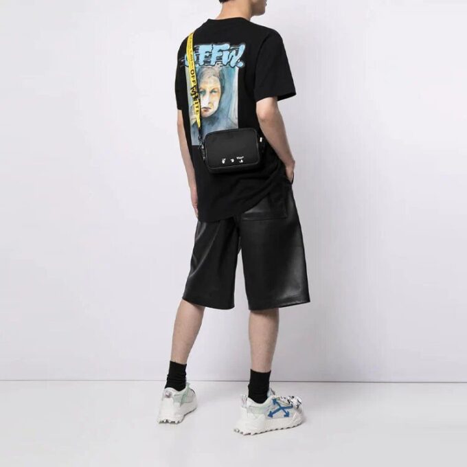 SS21 Logo Pattern Printing Short Sleeve Loose Fit Black