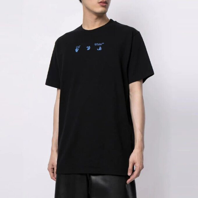 SS21 Logo Pattern Printing Short Sleeve Loose Fit Black