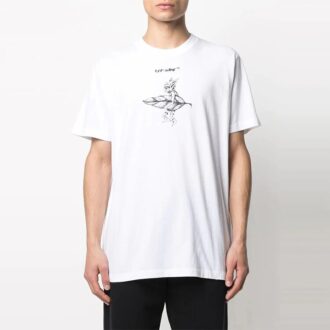 SS21 Logo Pattern Printing Short Sleeve White
