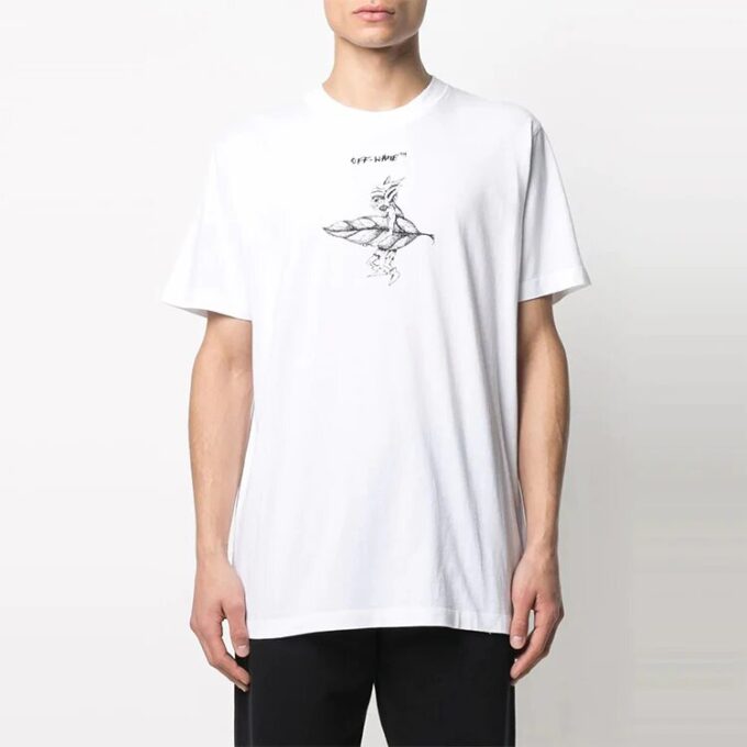 SS21 Logo Pattern Printing Short Sleeve White