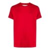 SS21 Logo Pattern Round Neck Short Sleeve Version Red