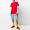 SS21 Logo Pattern Round Neck Short Sleeve Version Red