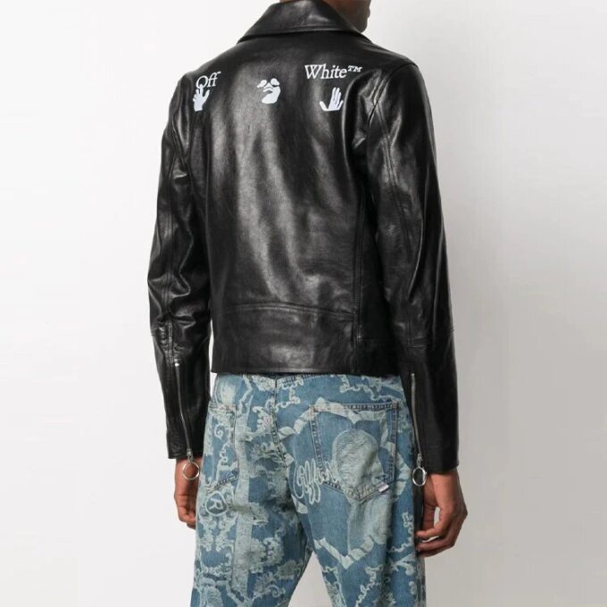 SS21 Logo Pattern Zipper Slim Fit Version Black