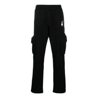 SS21 Logo Pocket Casual Sports Pants Black