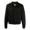 SS21 Logo Printing Denim Jacket Loose Fit Black