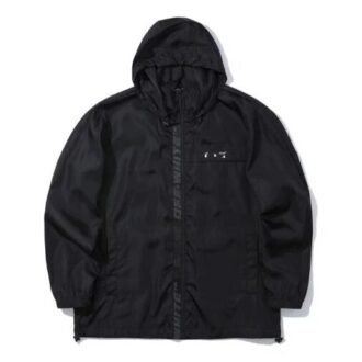 SS21 Logo Printing Hooded Jacket Black