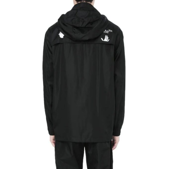 SS21 Logo Printing Hooded Jacket Black