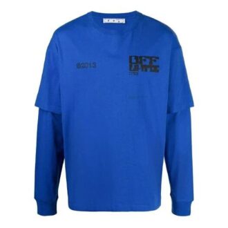 SS21 Logo Printing Long Sleeves Ordinary Version Blue