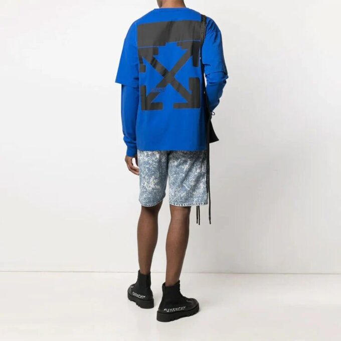 SS21 Logo Printing Long Sleeves Ordinary Version Blue