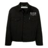 SS21 Logo Printing Pattern Long Sleeves Jacket Loose Fit Black