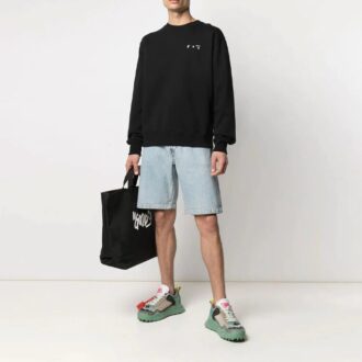 SS21 Logo Printing Round Neck Long Sleeves Version Black