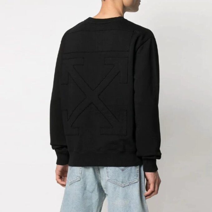 SS21 Logo Printing Round Neck Long Sleeves Version Black