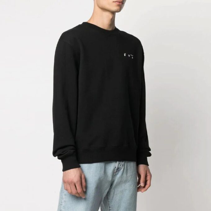 SS21 Logo Printing Round Neck Long Sleeves Version Black