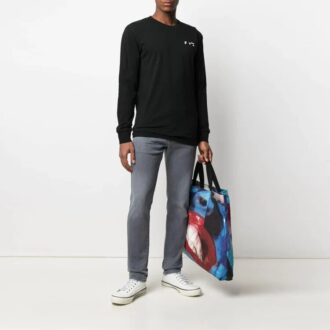 SS21 Logo Printing Round Neck Pullover Version Black