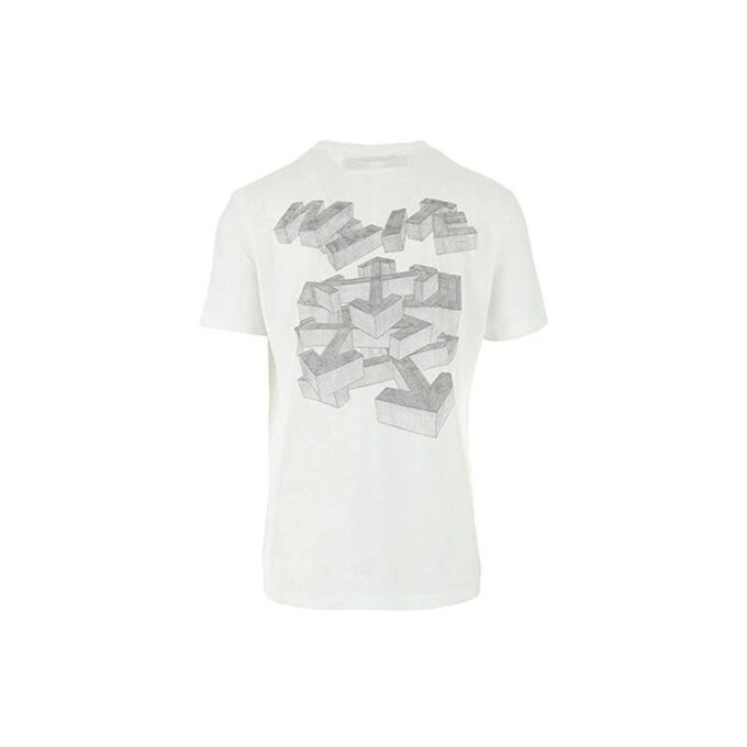 SS21 Logo Printing Round Neck Short Sleeve Ordinary Version White