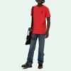 SS21 Logo Printing Round Neck Short Sleeve Version Red