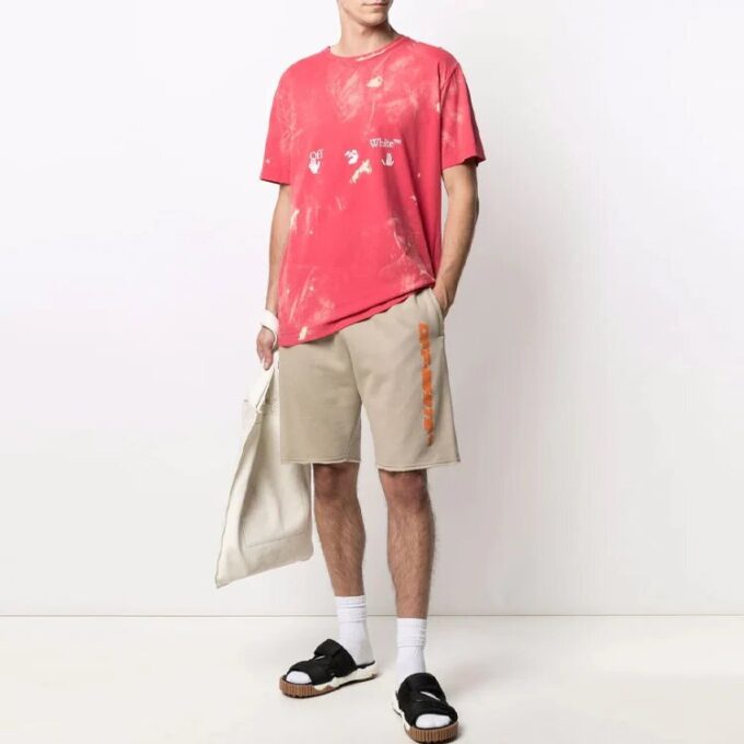 SS21 Logo Printing Short Sleeve Loose Fit Red