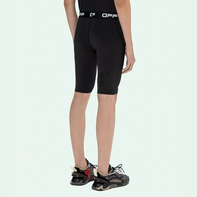 SS21 Logo Printing Soft Elastic Sports Shorts Slim Fit Version Black