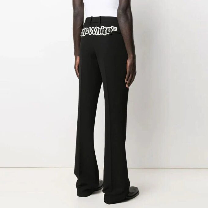 SS21 Logo Printing Straight Pants Version Black