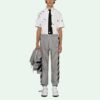 SS21 Logo Printing Stripe Sports Long Pants light grey