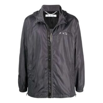 SS21 Logo Printing Zipper Jacket Version Gray