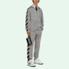SS21 Logo Printing Zipper Stripe Sports Jacket Gray
