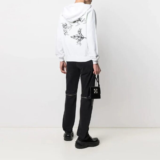 SS21 Logo Printing Zipper White