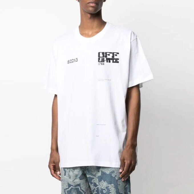 SS21 Logo Round Neck Short Sleeve Loose Fit White