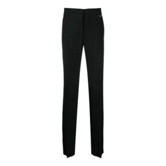 SS21 Logo Straight Casual Long Pants Slim Fit Version Black