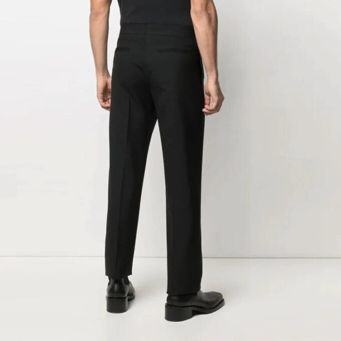 SS21 Logo Straight Casual Long Pants Slim Fit Version Black