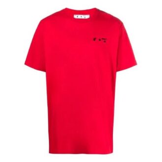 SS21 Logo2 Printing Round Neck Short Sleeve Version Red