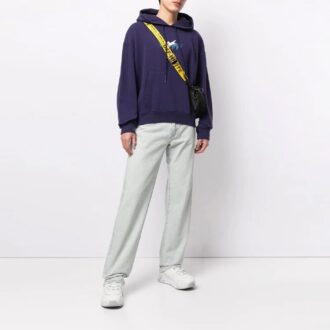 SS21 Loose hooded Lacing Printing Purple