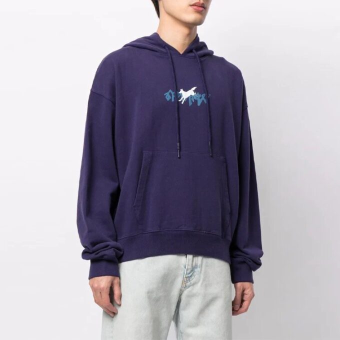 SS21 Loose hooded Lacing Printing Purple