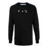 SS21 Marker Arrows Printing Micro Mark Round Neck Slim Fit Version Black