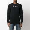 SS21 Marker Arrows Printing Micro Mark Round Neck Slim Fit Version Black