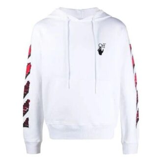 SS21 Marker Arrows Stripe Printing Jacket Loose Fit White