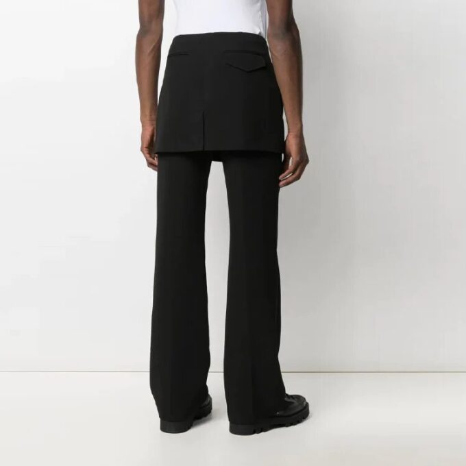 SS21 Mini Eve Solid Color Casual Pants Loose Fit Black